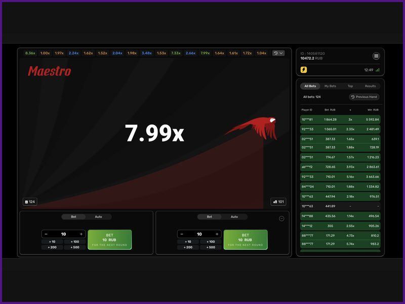 Step-by-step process and gameplay in Maestro