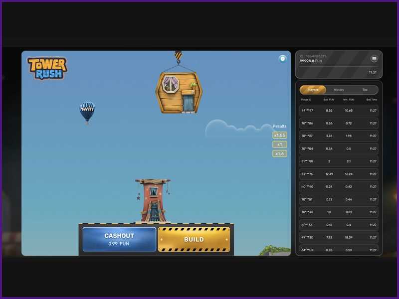 How the Temple Floor bonus works in Tower Rush